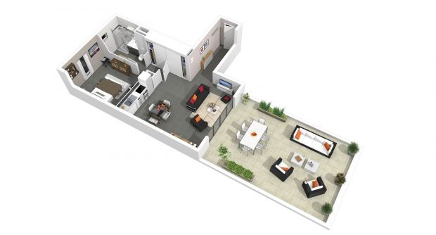 Apartment in Aix en Provence with great views of Sainte Victoire, just 2 mi