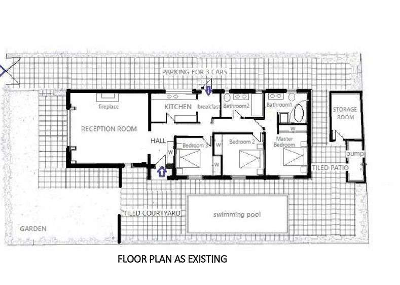 PRICE REDUCED – A very well situated 3 bedroom villa with pool in a private