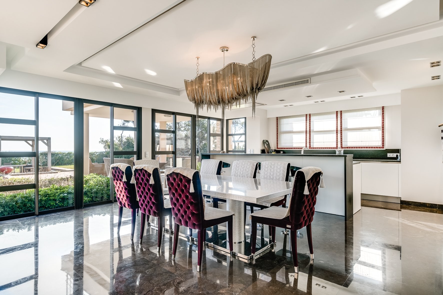 Luxurious 4 bedroom waterfront villa with a separate studio apartment, set