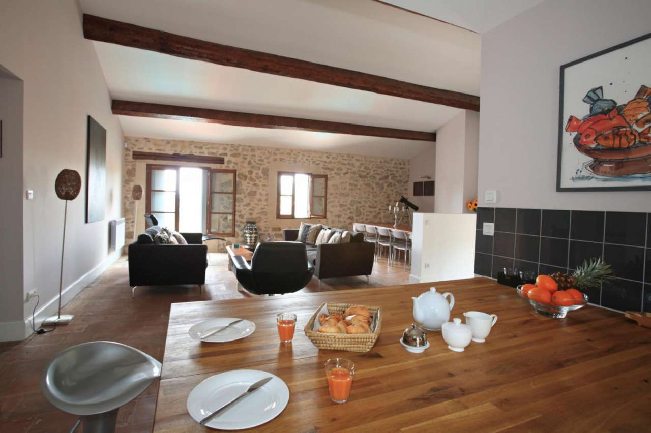 Superbly and completely renovated 7 bedroom stone built house with a total