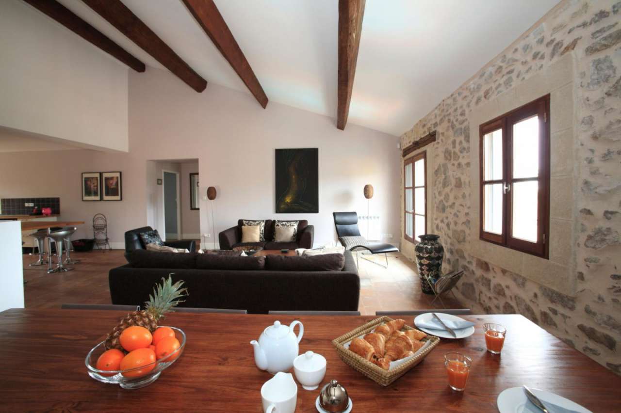 Superbly and completely renovated 7 bedroom stone built house with a total