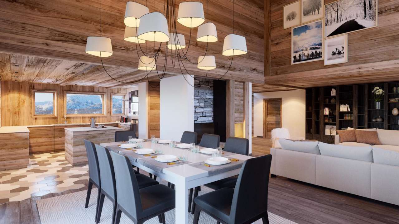 Beautifully presented 5 bedroom ski chalet with a total living area of 270m