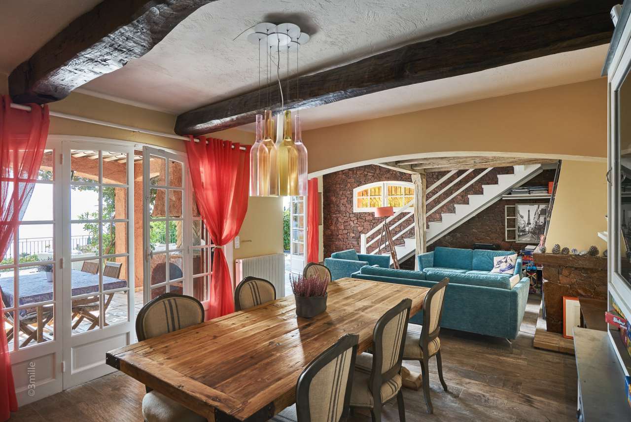 With stunning sea views, this superb Provencal style villa is ideally set w