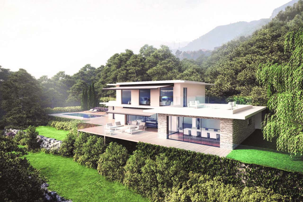 Modern new build luxury villa with panoramic sea views stretching from from