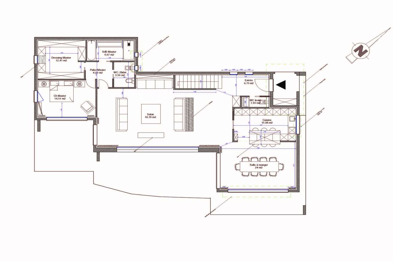 Modern new build luxury villa with panoramic sea views stretching from from