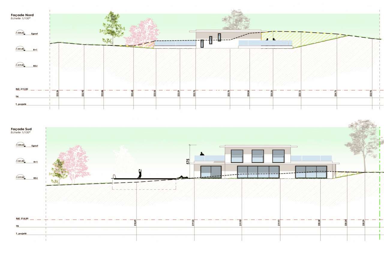 Modern new build luxury villa with panoramic sea views stretching from from