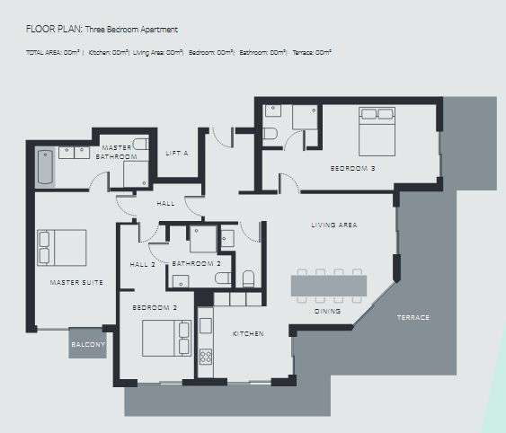 Superb 4 bedroom penthouse apartment situated within walking distance of th