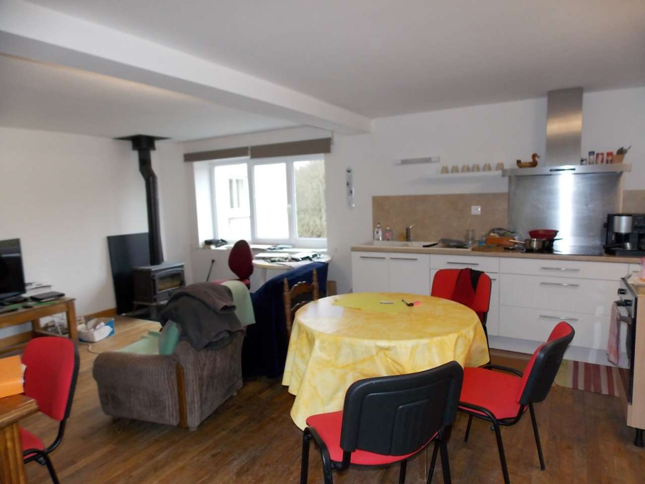 Spacious former water mill, with a river running alongside and with lovely