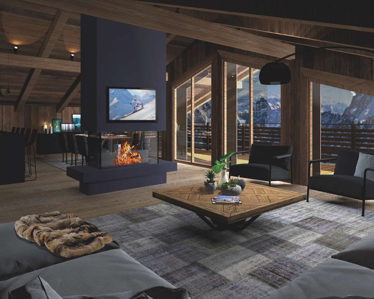 Luxury penthouse apartment with sunny terraces in a newly and stylishly ren