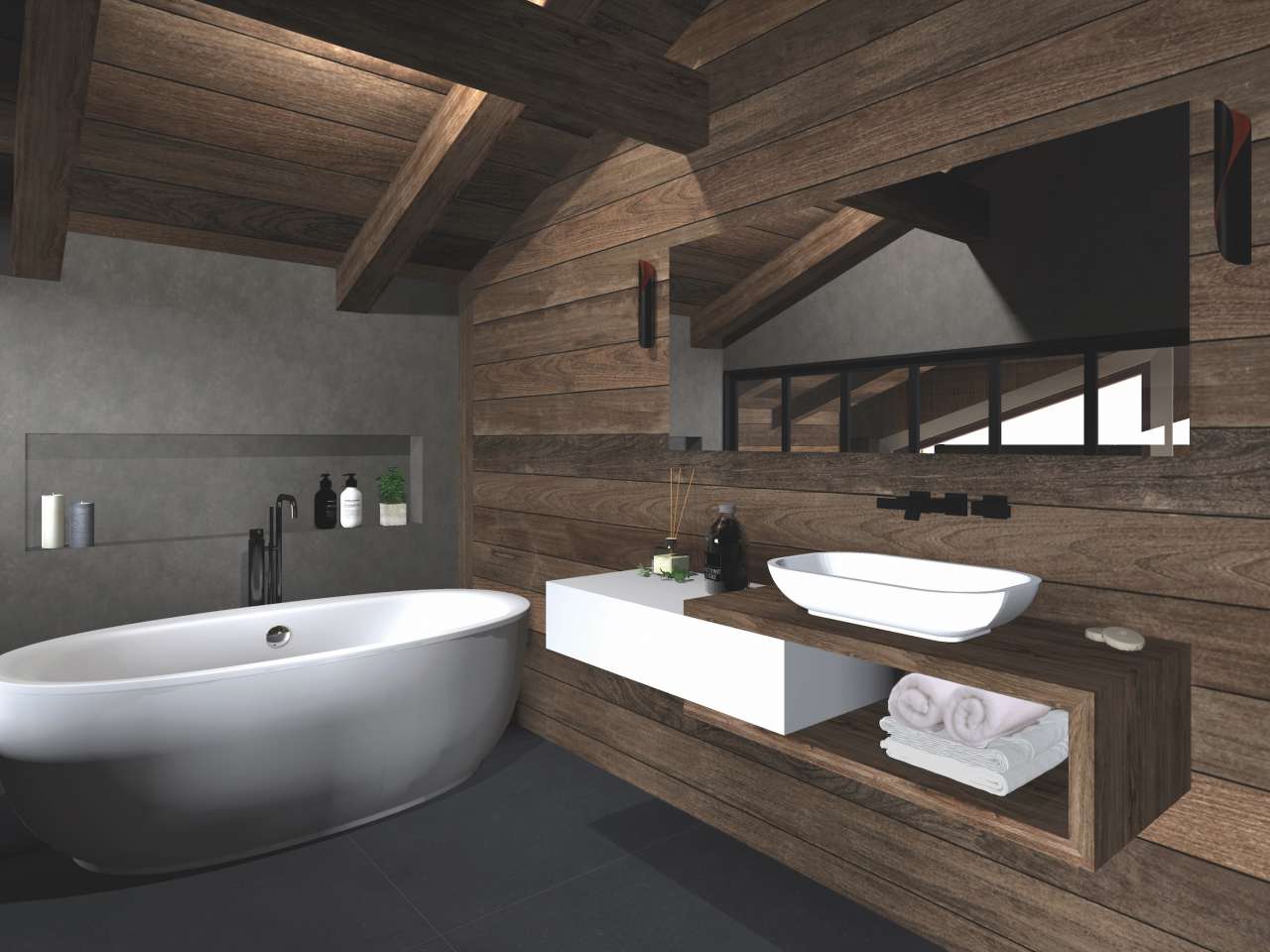 Luxury penthouse apartment with sunny terraces in a newly and stylishly ren