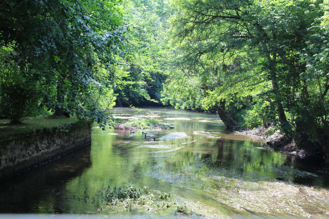 Beautiful 16th century water mill with various surrounding buildings and ex