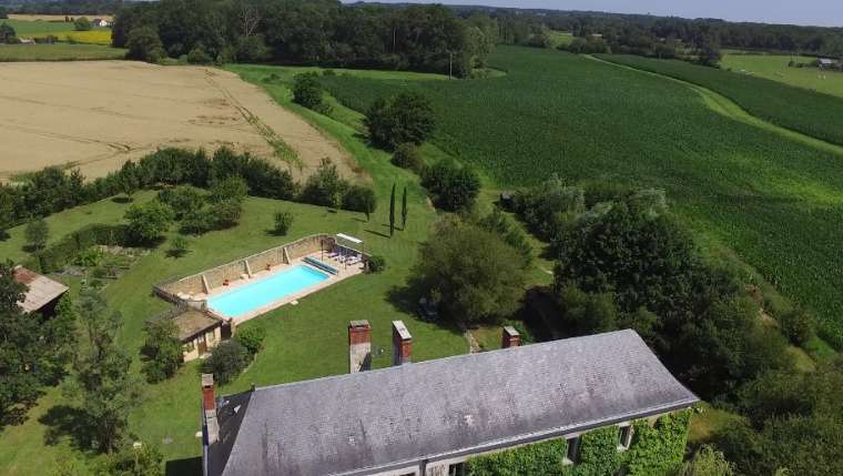 Beautifully restored 4 bedroom former mill with gite, expansive pool and ou