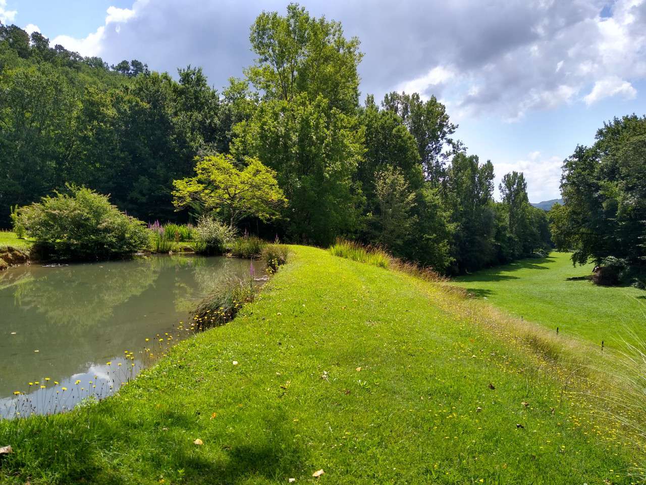 Nestling in nearly 10 acres of glorious landscaped gardens with trees and p