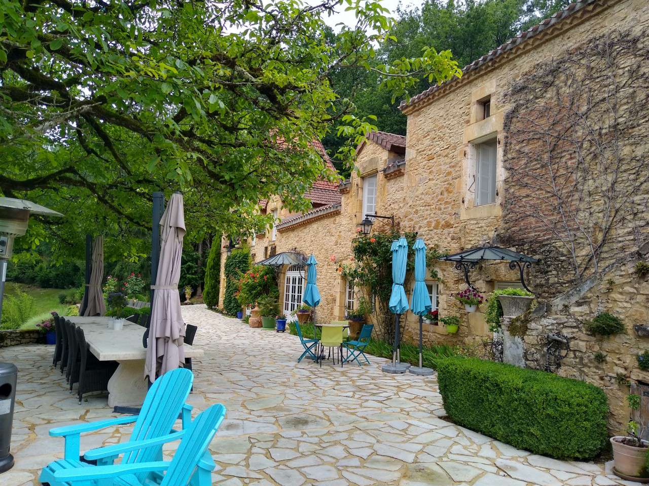 Nestling in nearly 10 acres of glorious landscaped gardens with trees and p