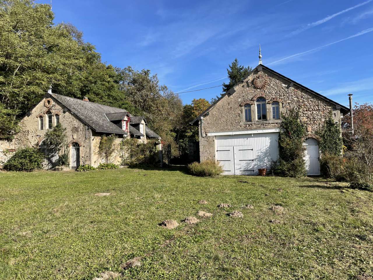 Charming character chateau in a beautiful and private wooded setting with o