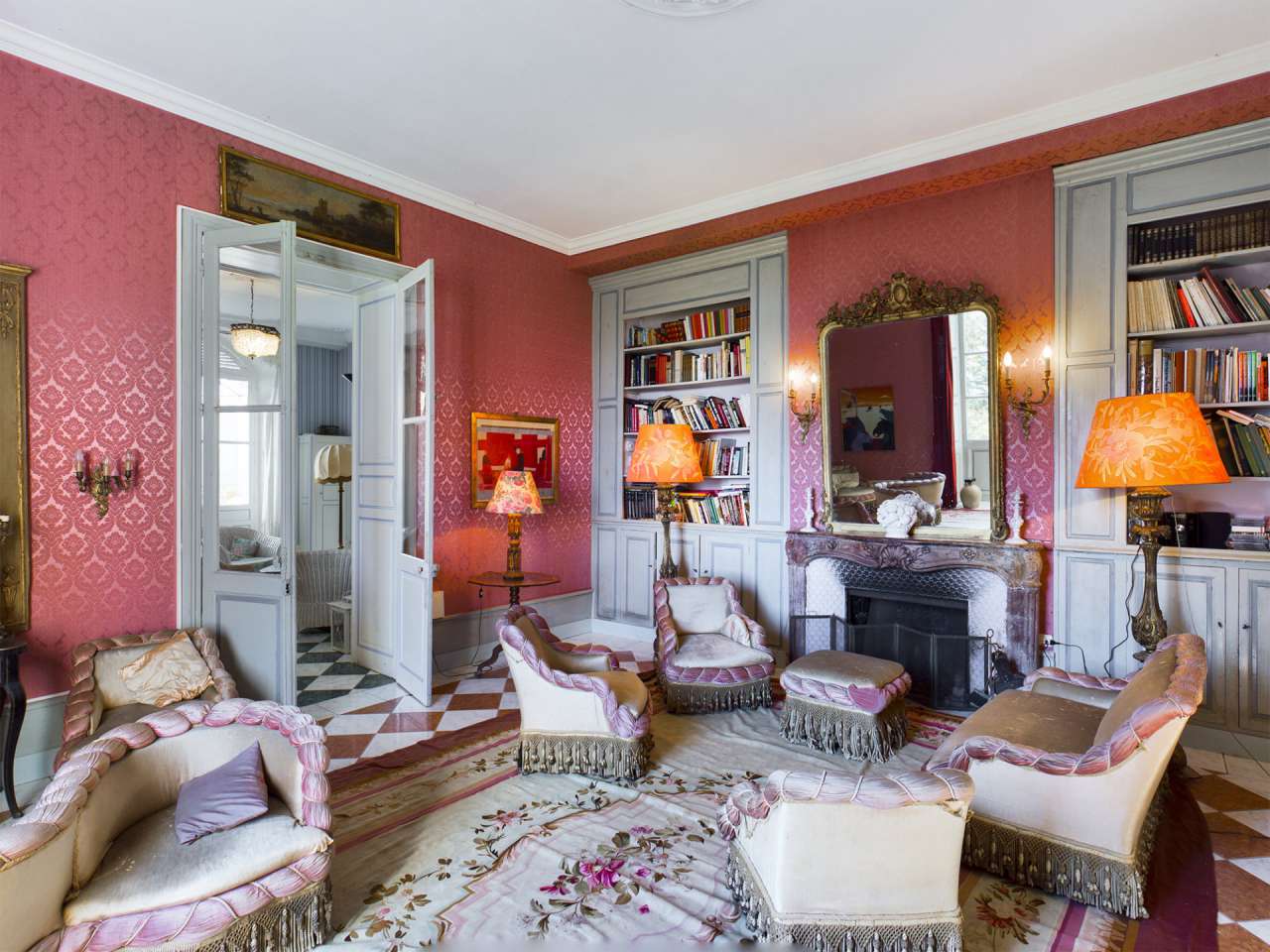 Charming character chateau in a beautiful and private wooded setting with o