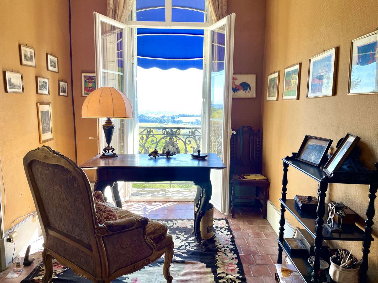 Charming character chateau in a beautiful and private wooded setting with o