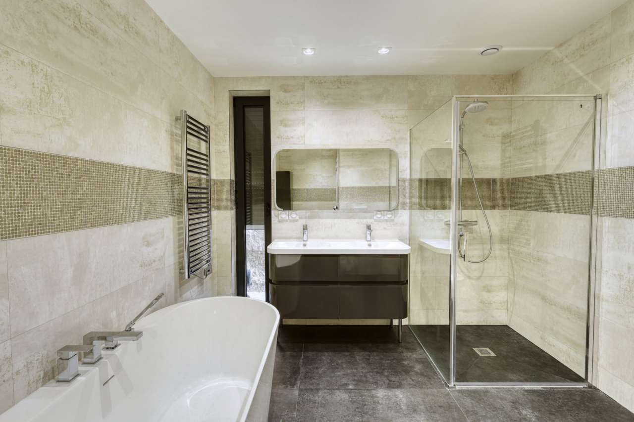 Stunning and stylish modern villa in a secure gated area on the hills of Tr