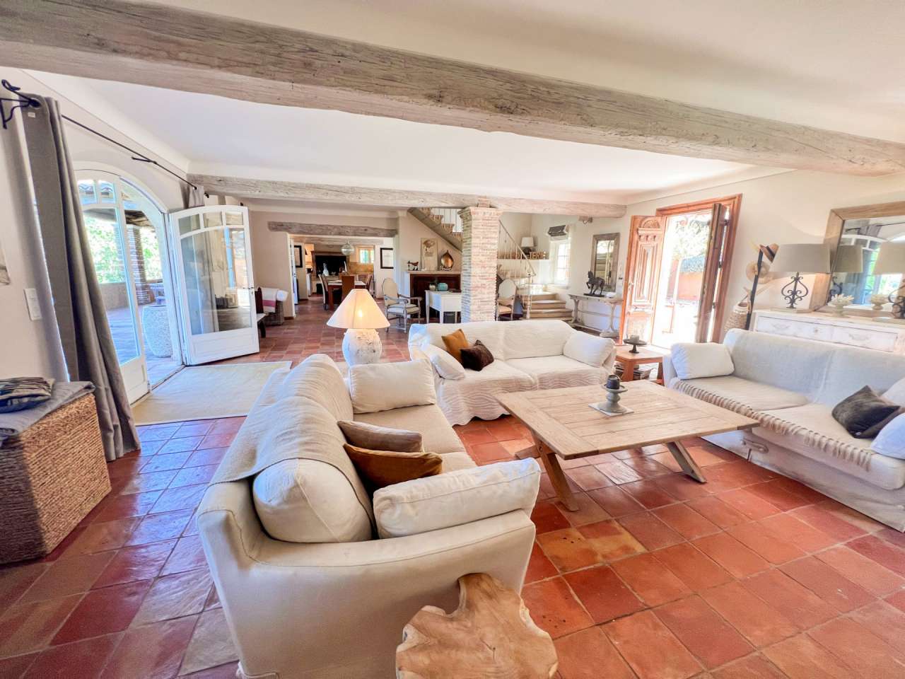 Enjoying uninterrupted panoramic views across the vineyards and countryside