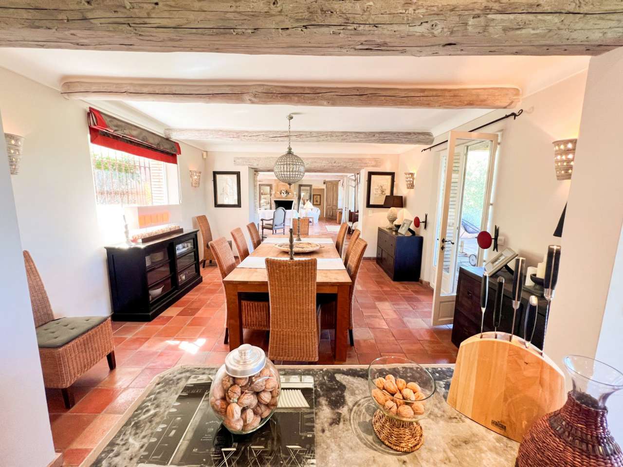 Enjoying uninterrupted panoramic views across the vineyards and countryside