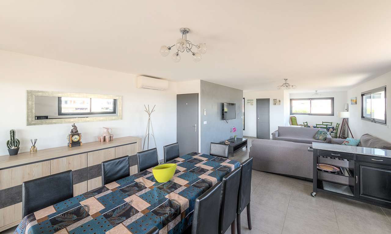 Enjoying panoramic sea views from the roof terrace of its idyllic location