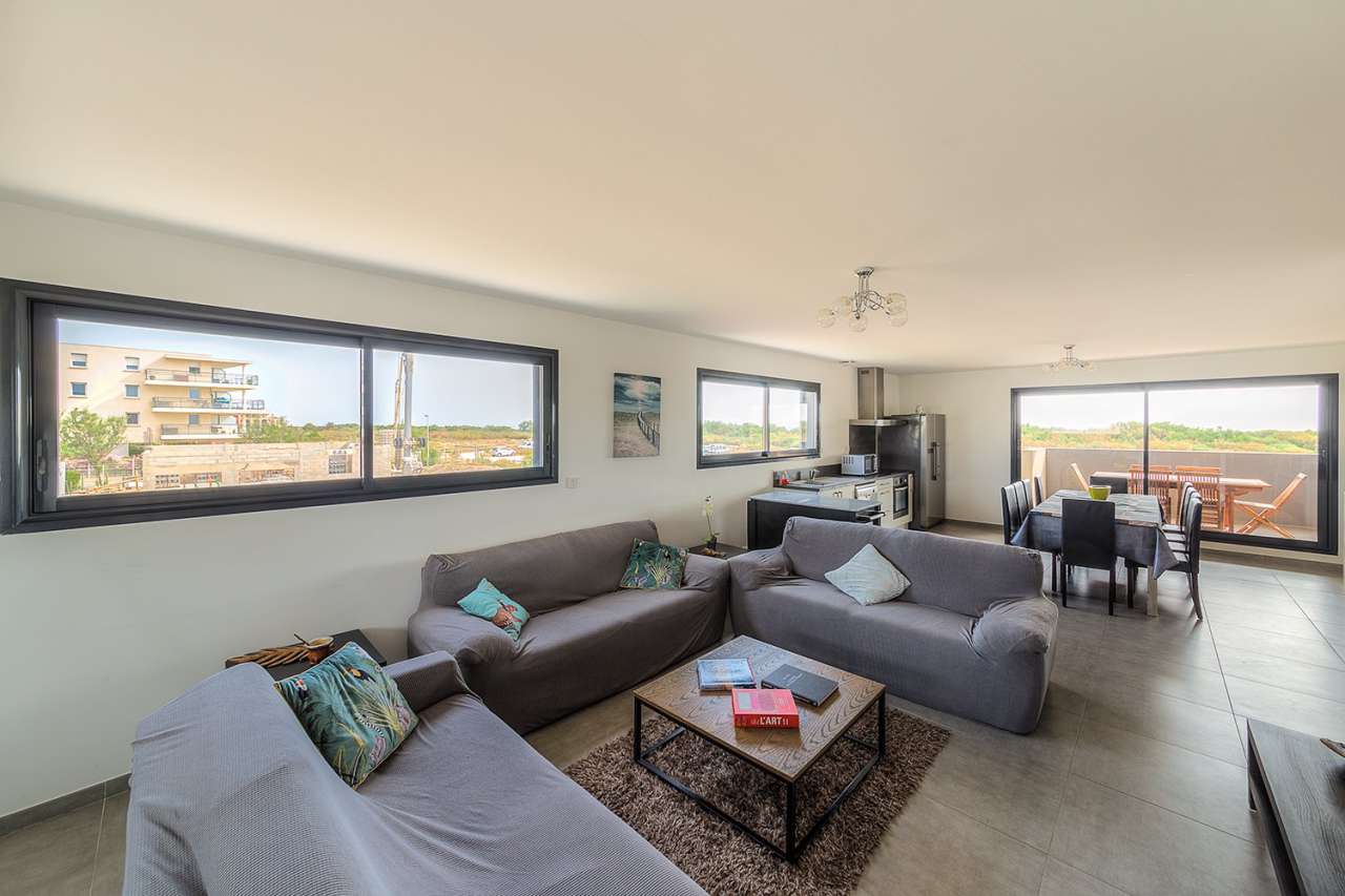 Enjoying panoramic sea views from the roof terrace of its idyllic location