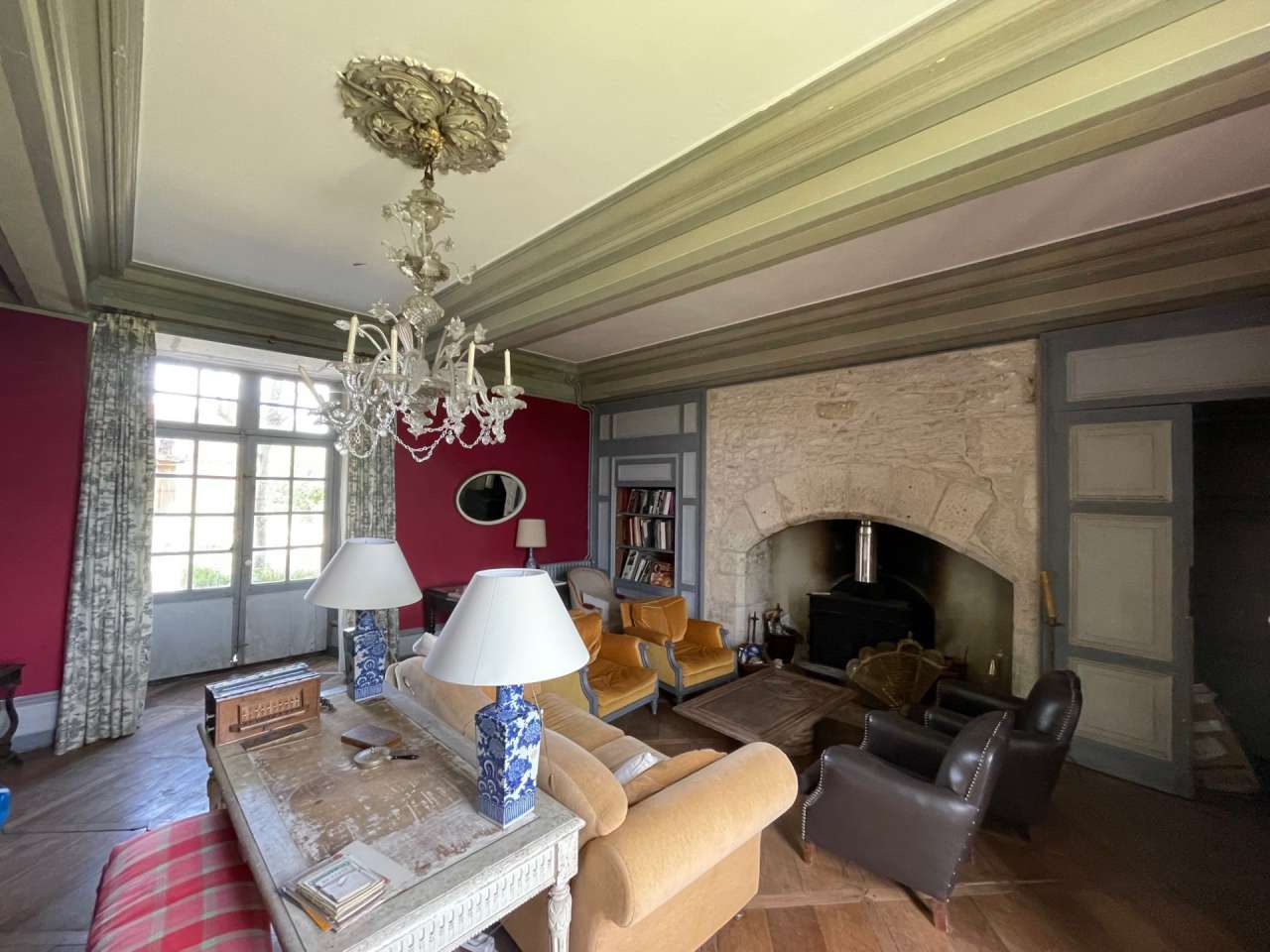 Enjoying far reaching countryside views from its peaceful location near Cou