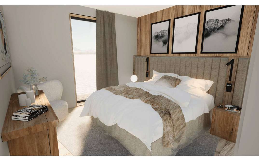 Stylish and bright new one bedroom ground floor apartment with garage, enjo