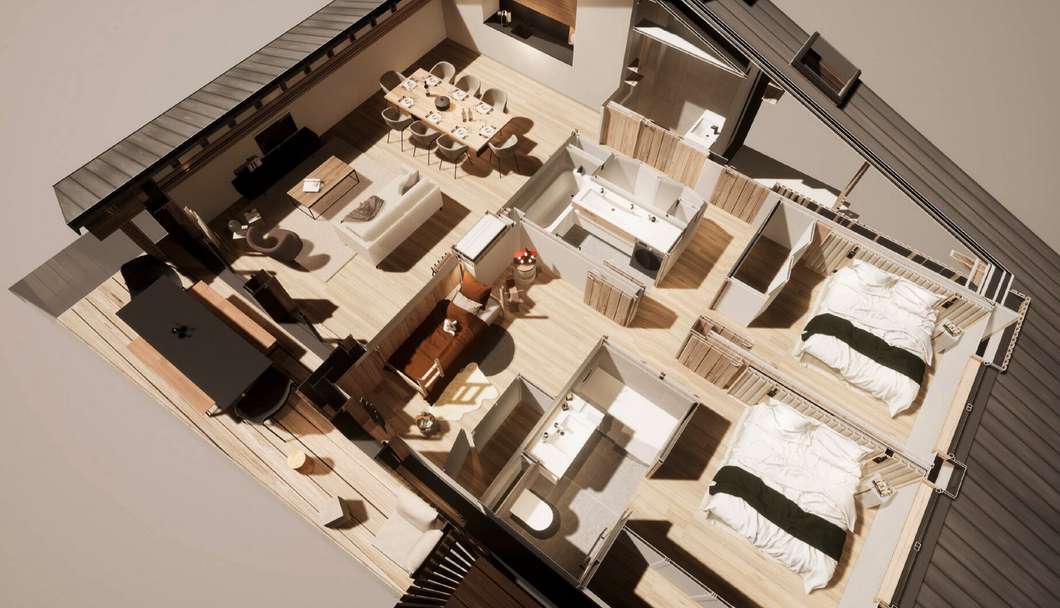 Luxury new 3 bedroom first floor apartment with garage, enjoying breathtaki