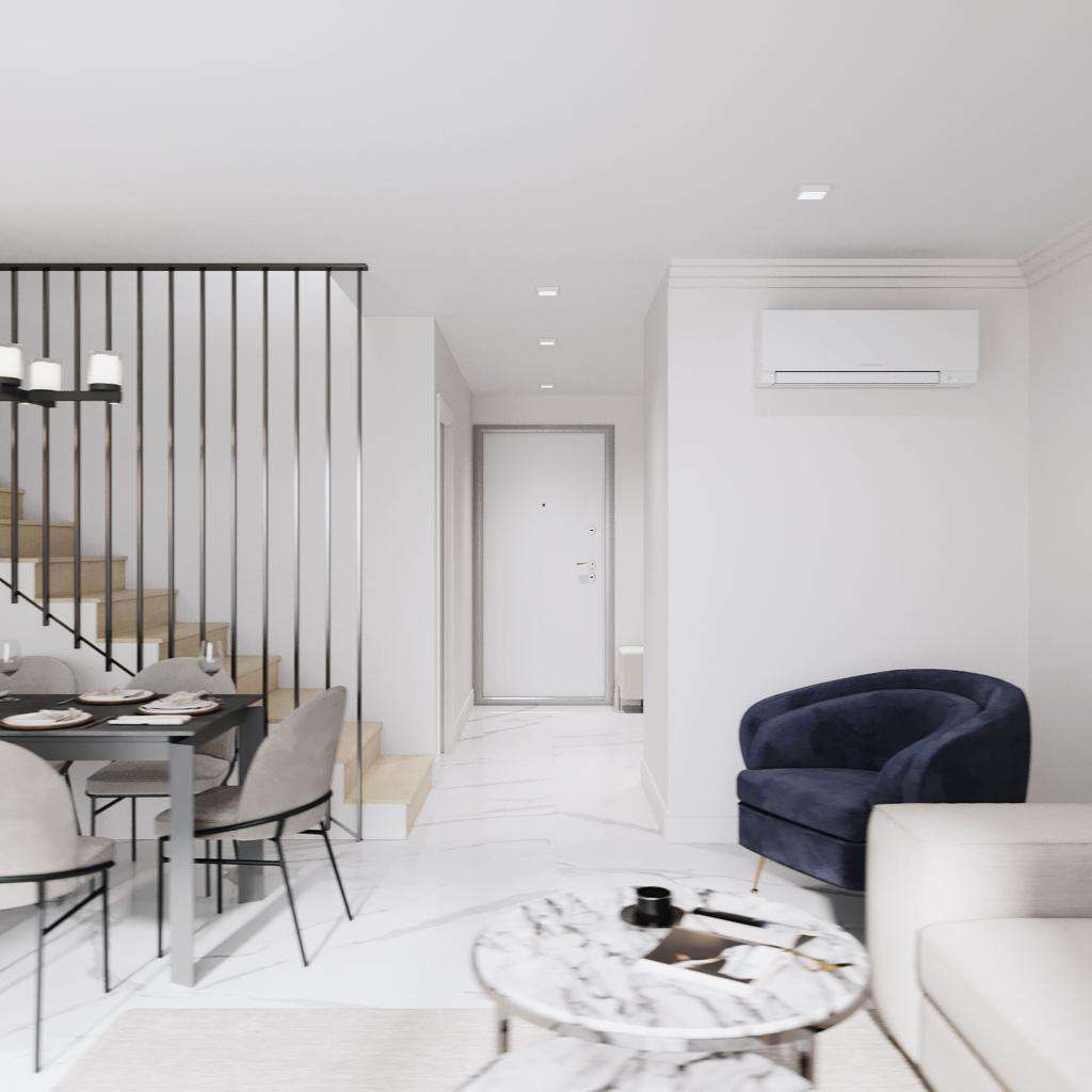 A large 3 bedroom duplex apartment, newly renovated of 111m2 on two levels,