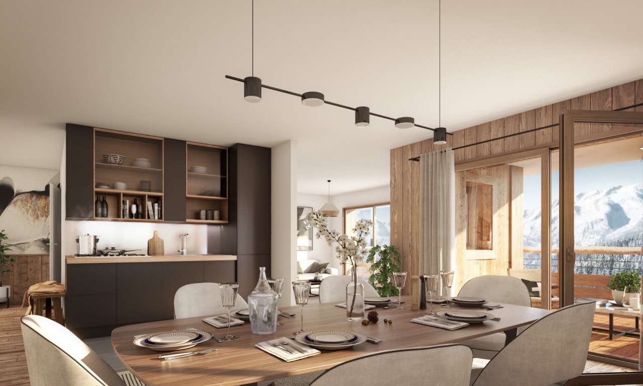 Delightful single bedroom apartment in the Vieil Alpe area, in a privileged