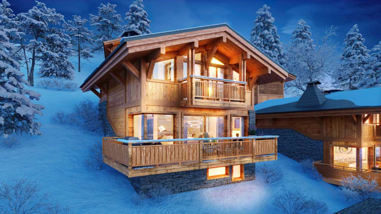 Stunning new 3 storey, 3 bedroom luxury chalet enjoying wonderful mountain