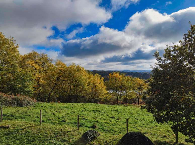 Nestling in 20 acres of glorious land with beautiful gardens, tennis court