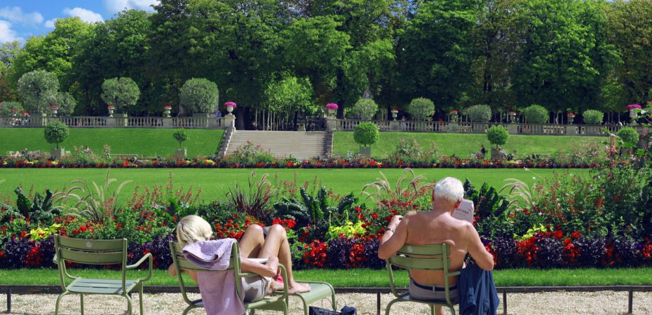 elderly couple on their Marbella property