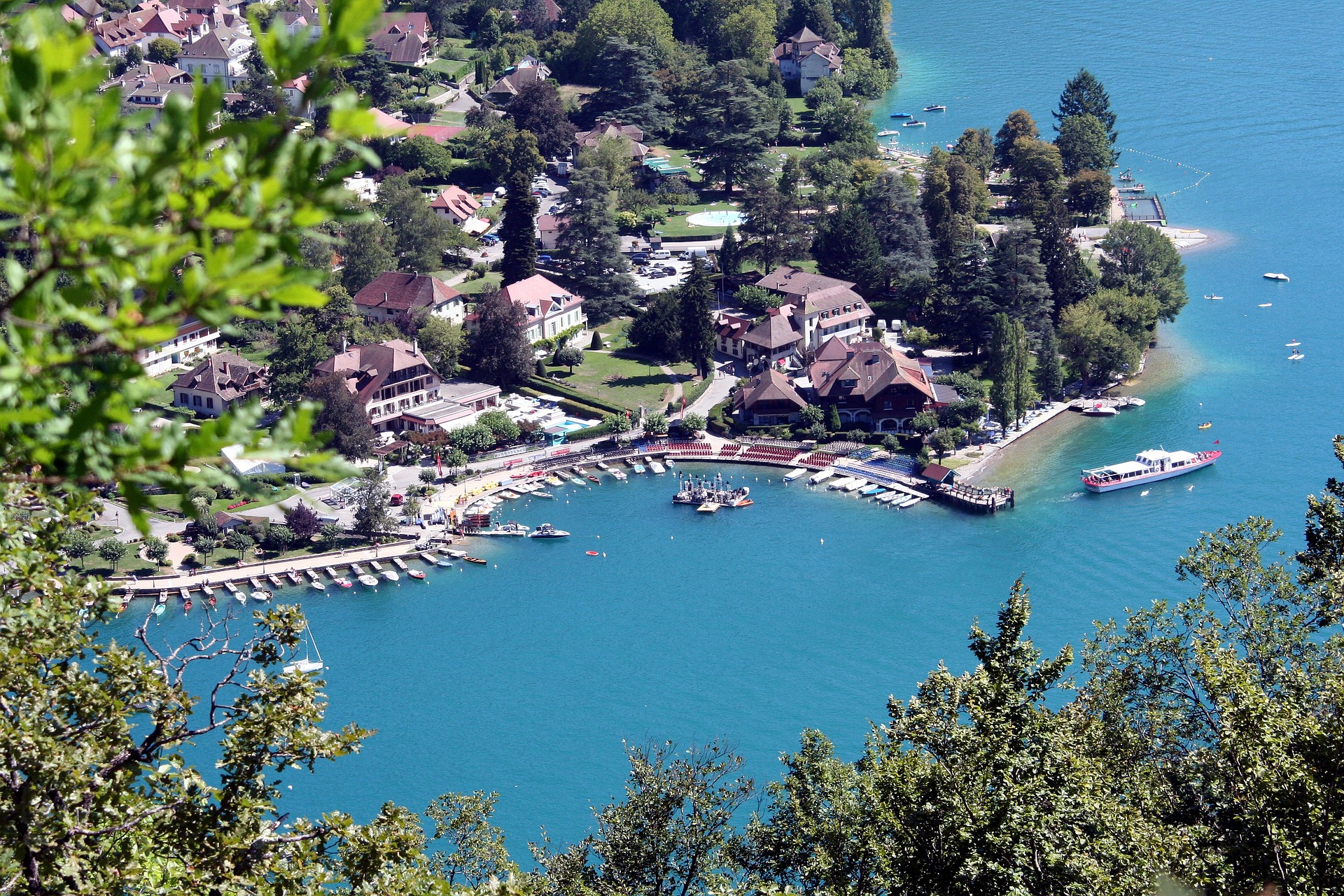 A bird’s eye view of Lake Annecy property for sale