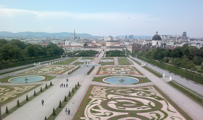 The view towards Belvedere Castle, Vienna