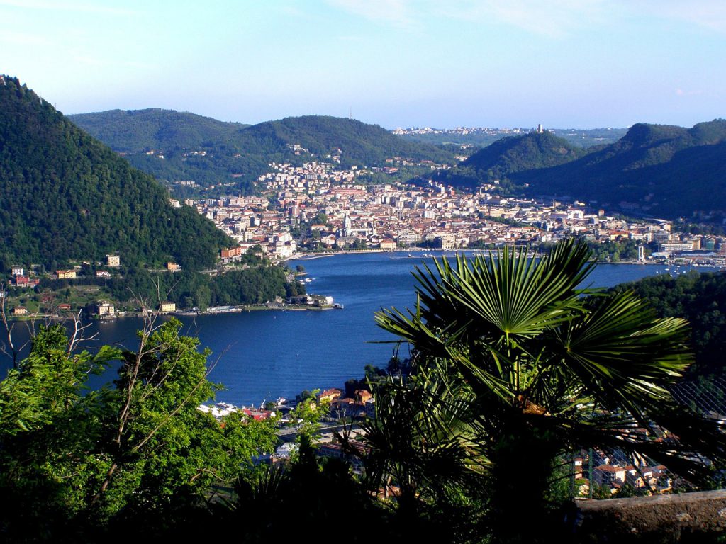 Looking out over Lake Como near our luxury property.