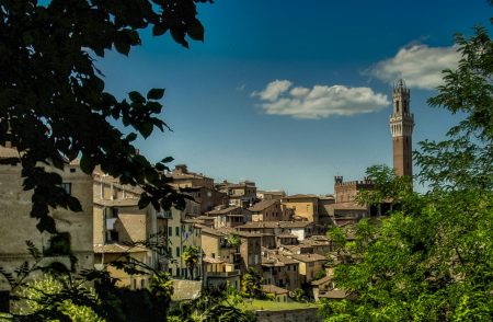 Views of a Tuscan town.