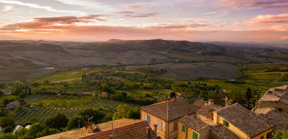 View of Tuscany real estate for sale.