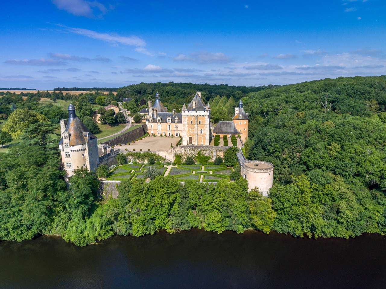 Magnificent Chateau for sale, overlooking the Vienne River.